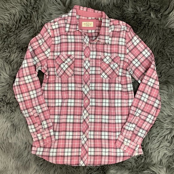 Original Vintage Weatherproof Women's Pink Plaid Shirt | Size Small - Picture 1 of 3
